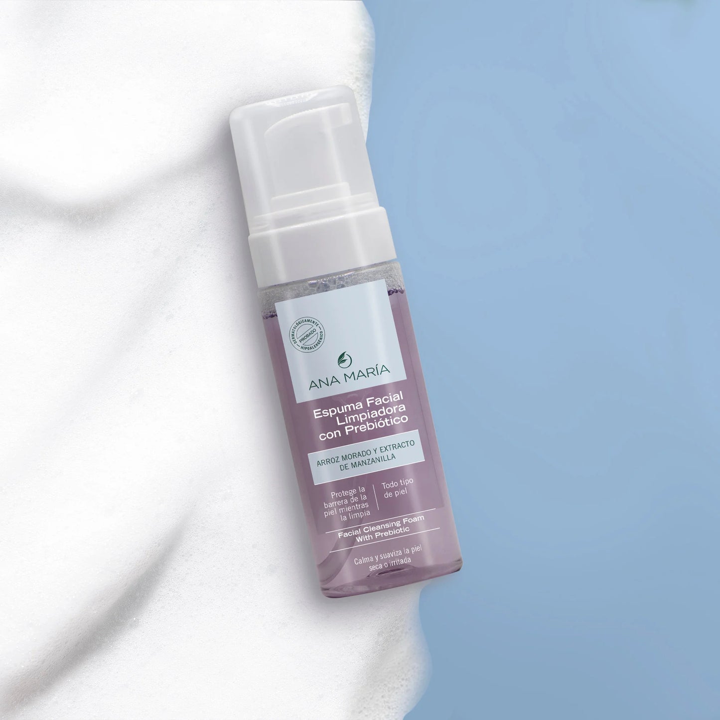 Espuma Facial Limpiadora con Prebiótico